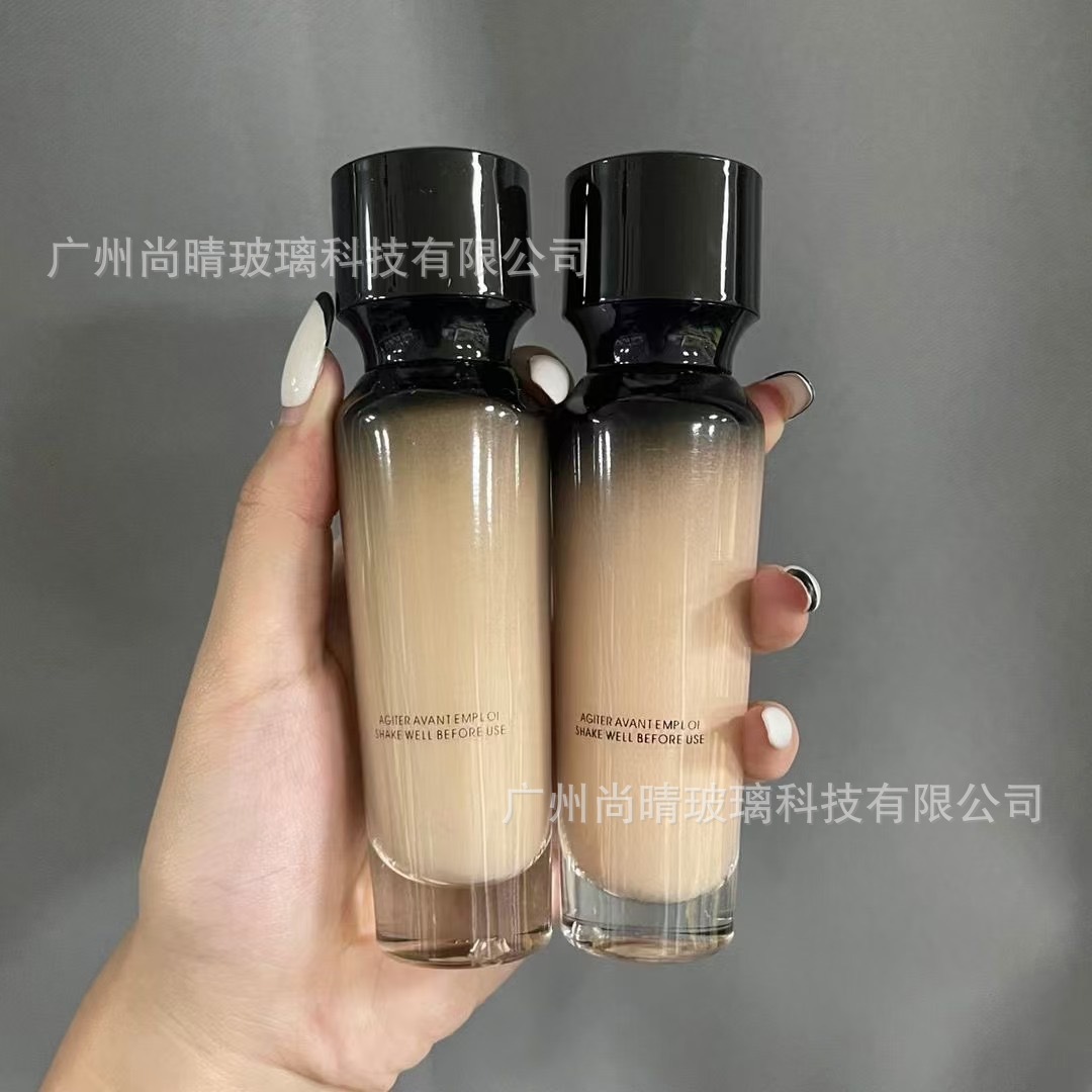 Fábrica en stock al por mayor 30ml botella de aceite esencial transparente botella de spray de aceite esencial de vidrio botella cuentagotas 15ml botella de aceite esencial esmerilado