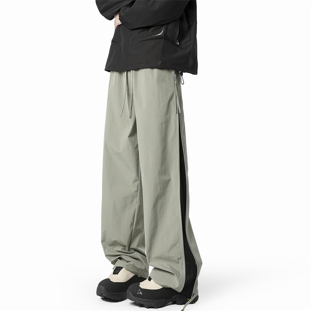 Pantalones de verano para hombres, talla grande, ropa de hombre, marca de moda suelta, camiseta de manga corta de todo fósforo, pantalones deportivos elásticos, pantalones casuales para hombres