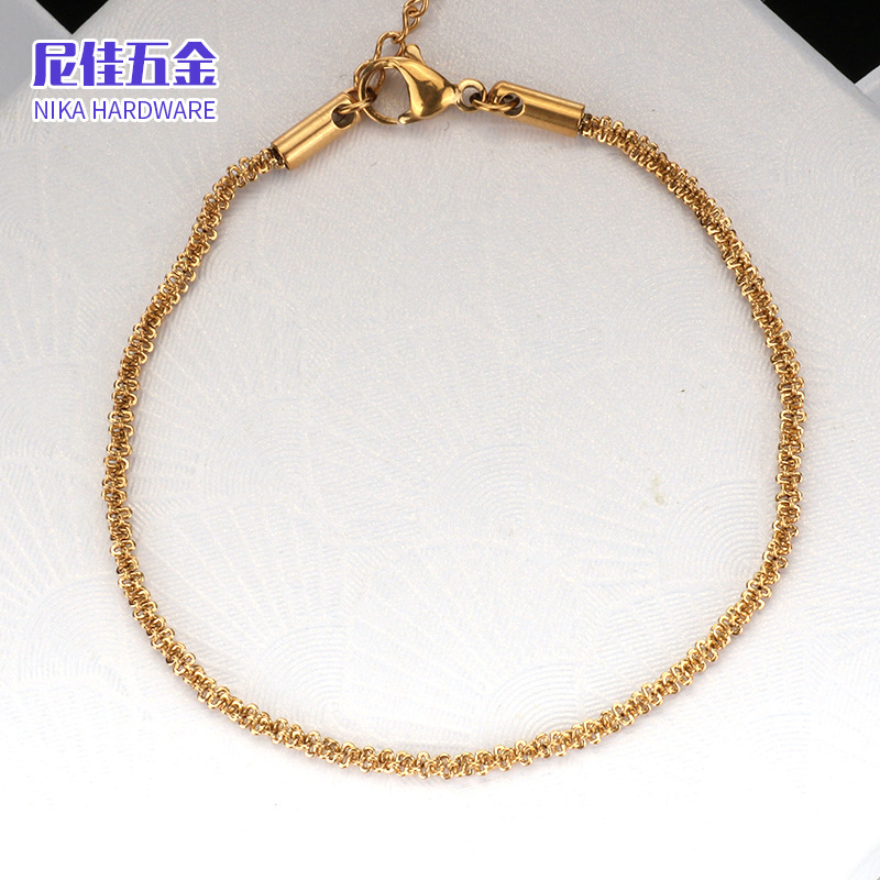 Collar femenino de acero inoxidable 316, cadena de labios minimalista, estilo moderno y versátil