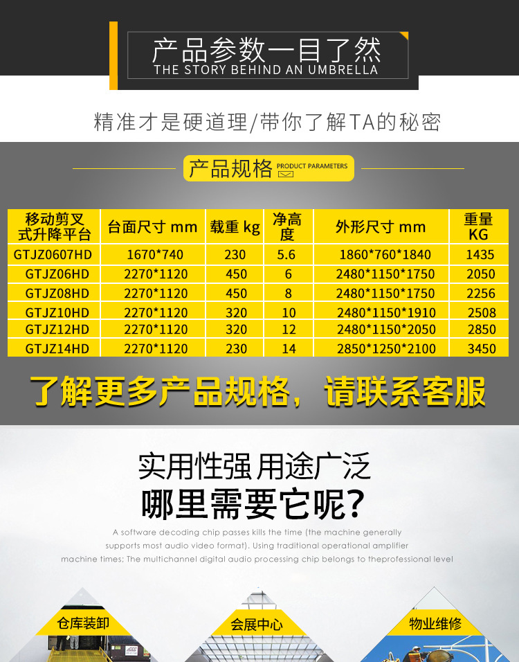 剪叉式升降平台详情_04