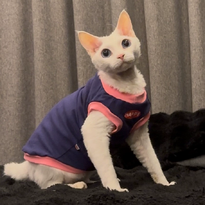Новая трансграничная одежда для кошек Девон, весенне-летняя тонкая летняя одежда для безволосых кошек сфинксов