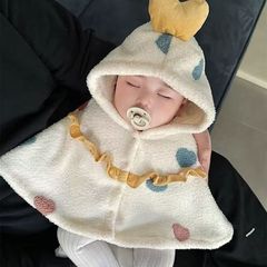 韩国ins婴儿披风斗篷秋冬季宝宝外出挡风外套婴幼儿防风保暖披肩