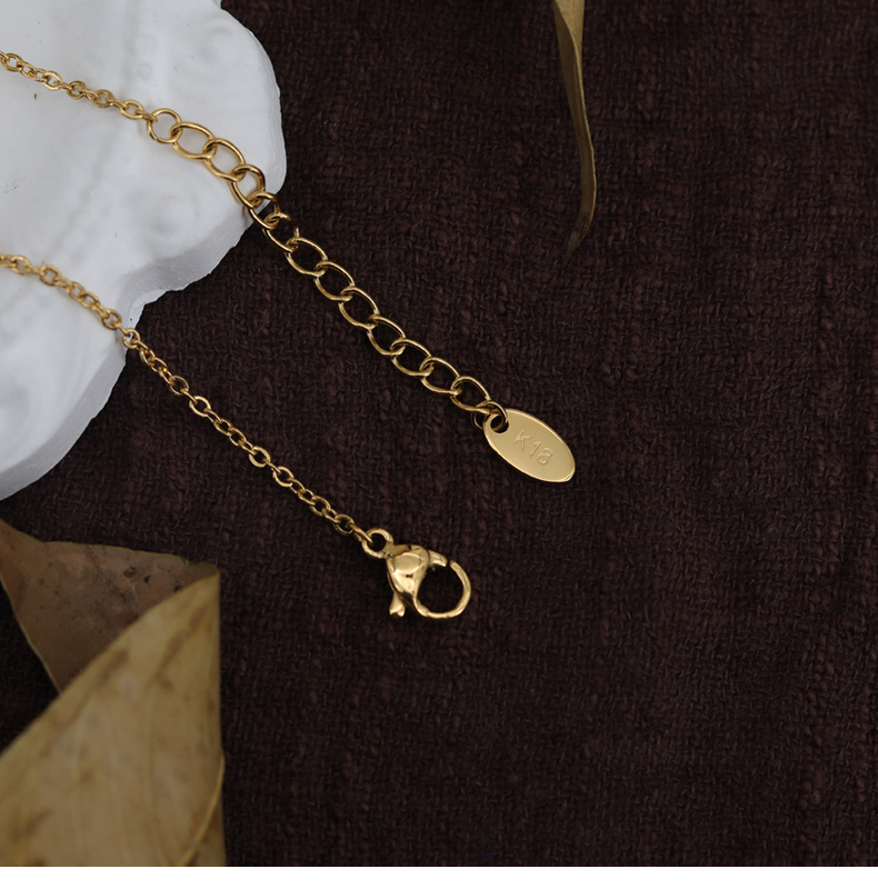 Fashion Square Titanium Steel Pendant Necklace 1 Piece