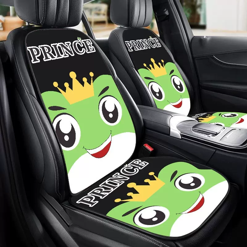 汽车坐垫冬季卡通车垫后排屁股垫单片小车女士座椅套四季通用座垫
