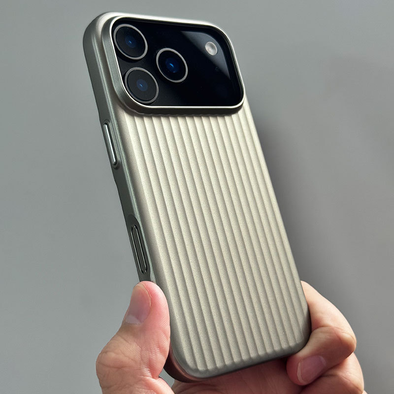 钛盾磁吸适用苹果17promax手机壳新款iPhone16瓦楞鎏金保护套|undefined