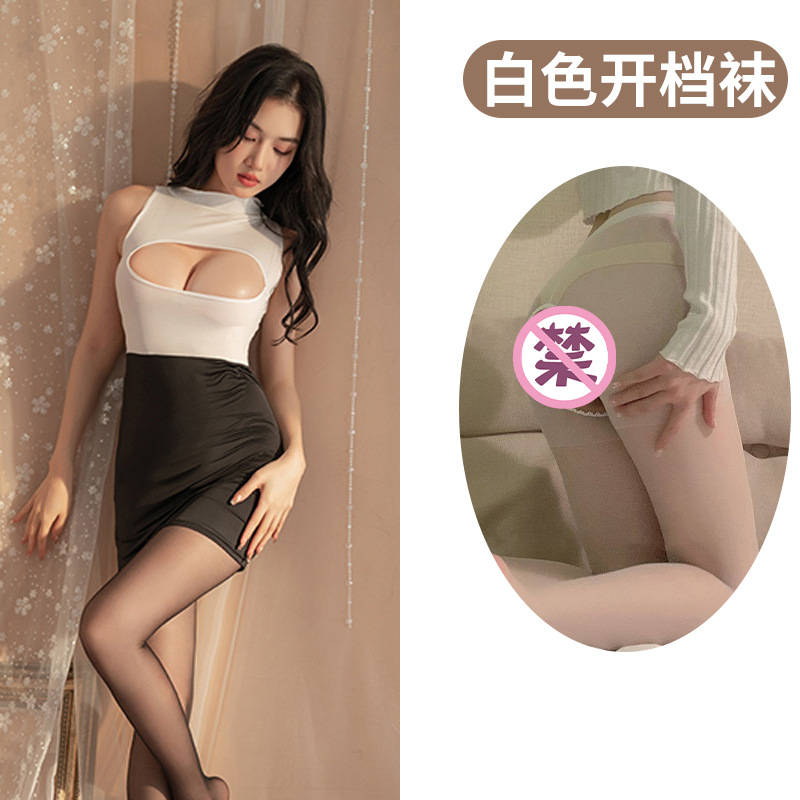 흰색 + 흰색 오픈 양말