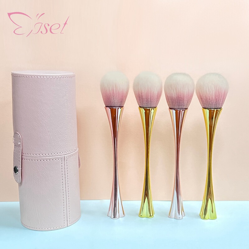 Small waist makeup brush small flower base with mirror loose paint nail powder dust brush super soft gradient color value brush Small waist makeup brush small flower base with mirror loose paint nail powder dust brush super soft gradient color value brush
