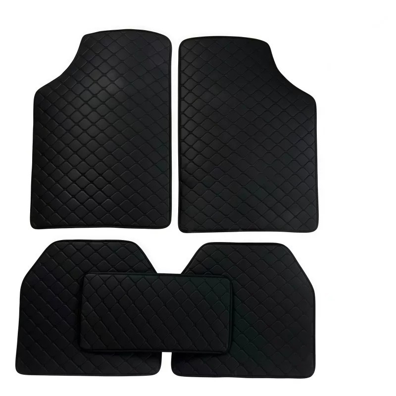 Amazon universal car floor mats five-piece set in leather style, cross-border manufacturer wholesale, dropshipping, foreign trade floor mats