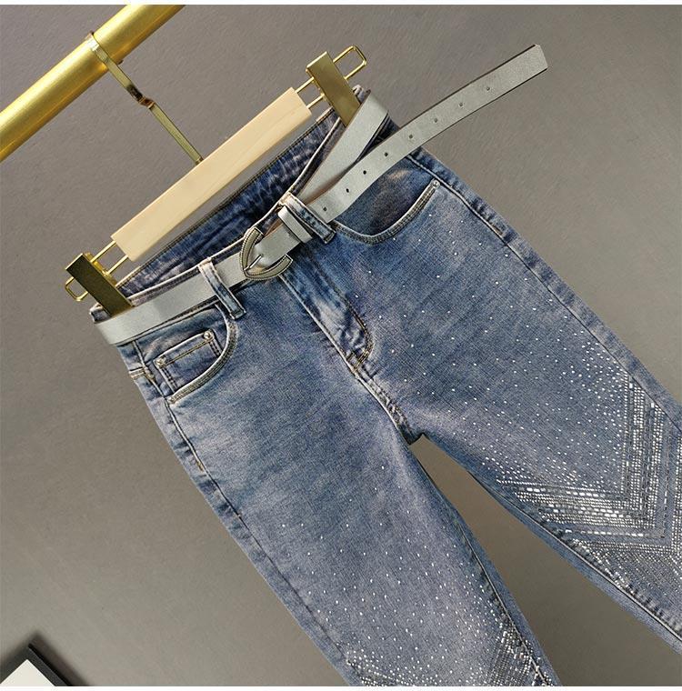 Women's Holiday Daily Streetwear Solid Color Ankle-Length Jeans display picture 6
