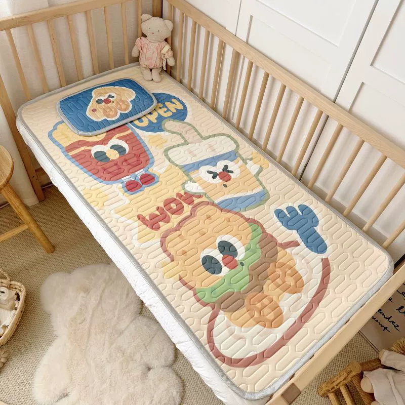 Мультяшные детские латексные коврики детские детские детские детские сады летом прохладные шелк можно мыть