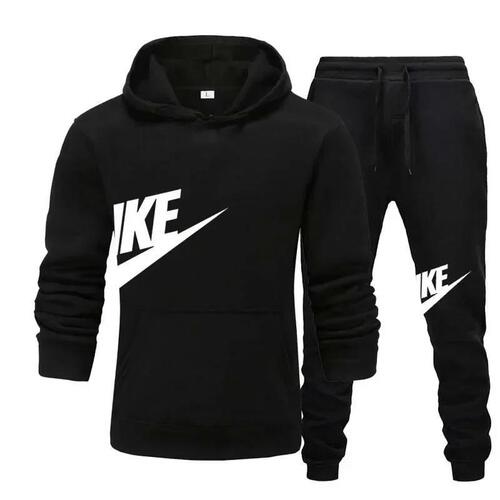 Brand New Spring Men's Hooded Sweatshirt + Sport Pants Set Autumn/Winter Warm Exercise Set for Men