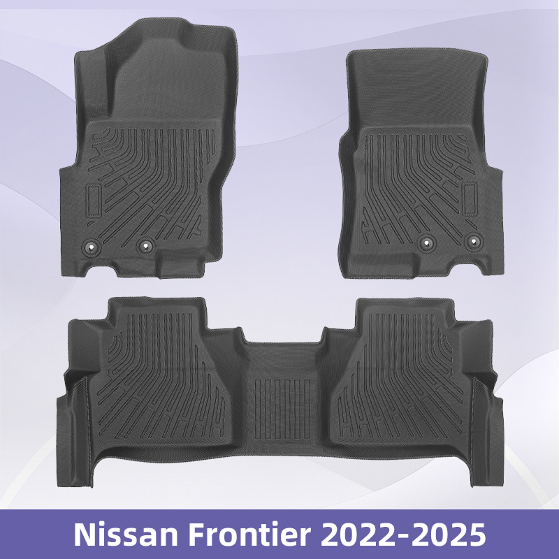 Aplicable a Nissan Frontier 2022 - 2025 3D todo el tiempo TPE almohadilla de pie almohadilla de maletero