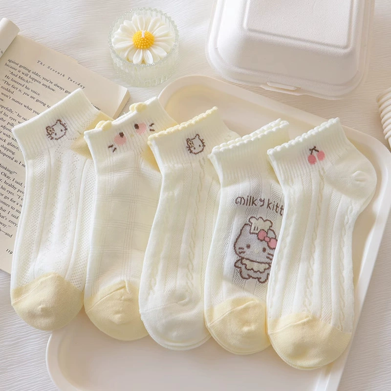 Легкие носки для девочек Kt котенок короткие носки