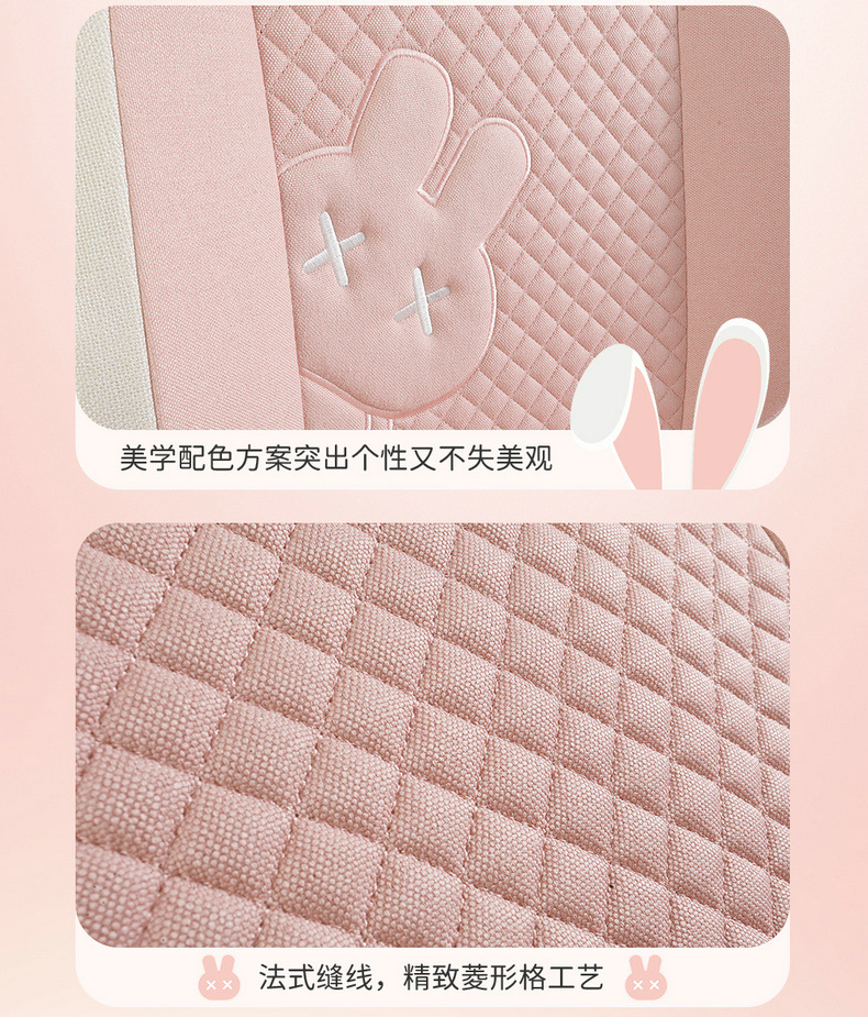 Chang'an glutinous corn Lumin linen car seat cushion all-inclusive cotton and linen cartoon cute goddess Four Seasons seat cover wholesale
