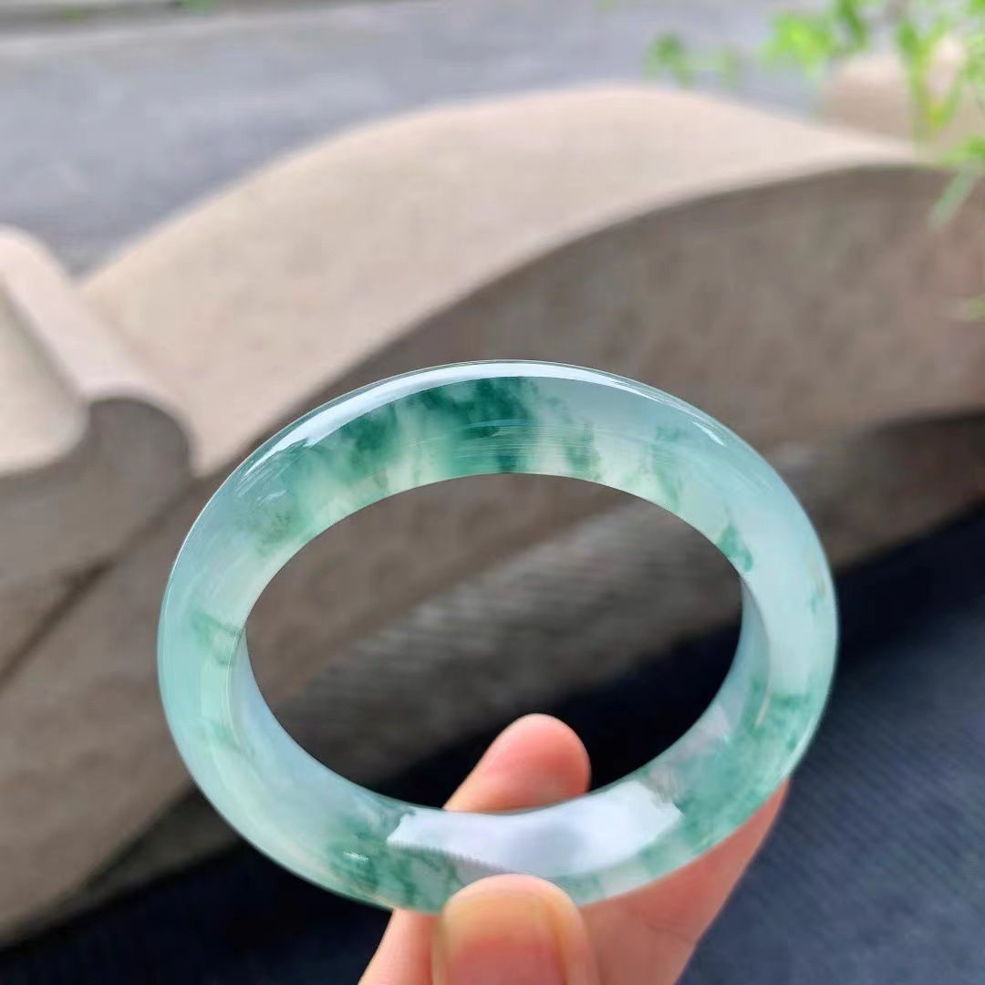 Natural Burmese Type A Jadeite Bracelet Jade Bangle_voghion.com