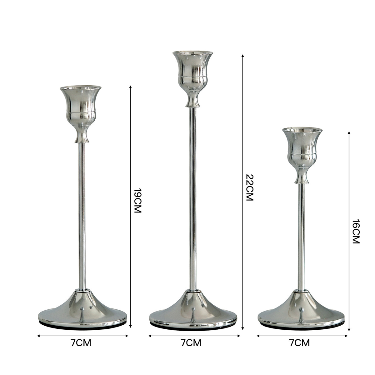 Adornos de candelabros pequeños simples de estilo europeo Navidad San Valentín luz de velas Cena Sentido de ambiente Candelabros Decoración de bodas