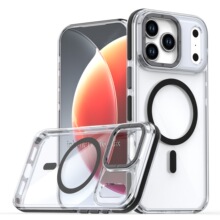 适用iPhone17Promax手机壳双色讯彩透明磁吸苹果16Pro防摔保护套