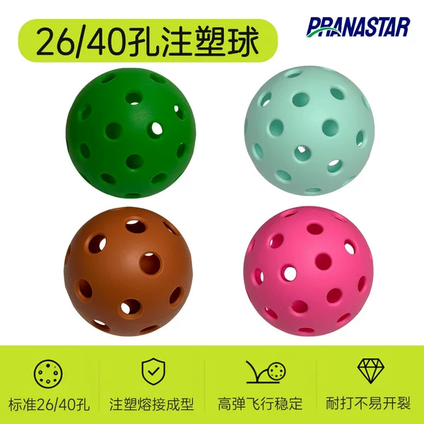 Pickleball 26-hole 40-hole pickleball ball injection-molded perforated ball for indoor and outdoor practice wholesale pickleball