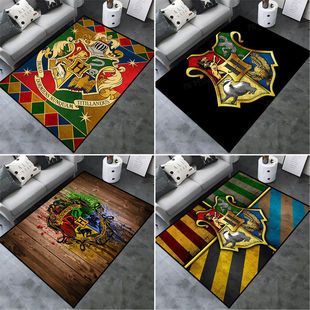 Harry Potter Carpet Magic Academy World Map American Retro Living Room Sofa Bedroom Bedside Floor Mat Non-Slip