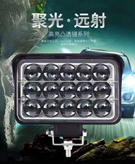 Cross-border car LED spotlight 12V24V truck ultra-bright off-road car modification light engineering vehicle motorcycle electric vehicle light