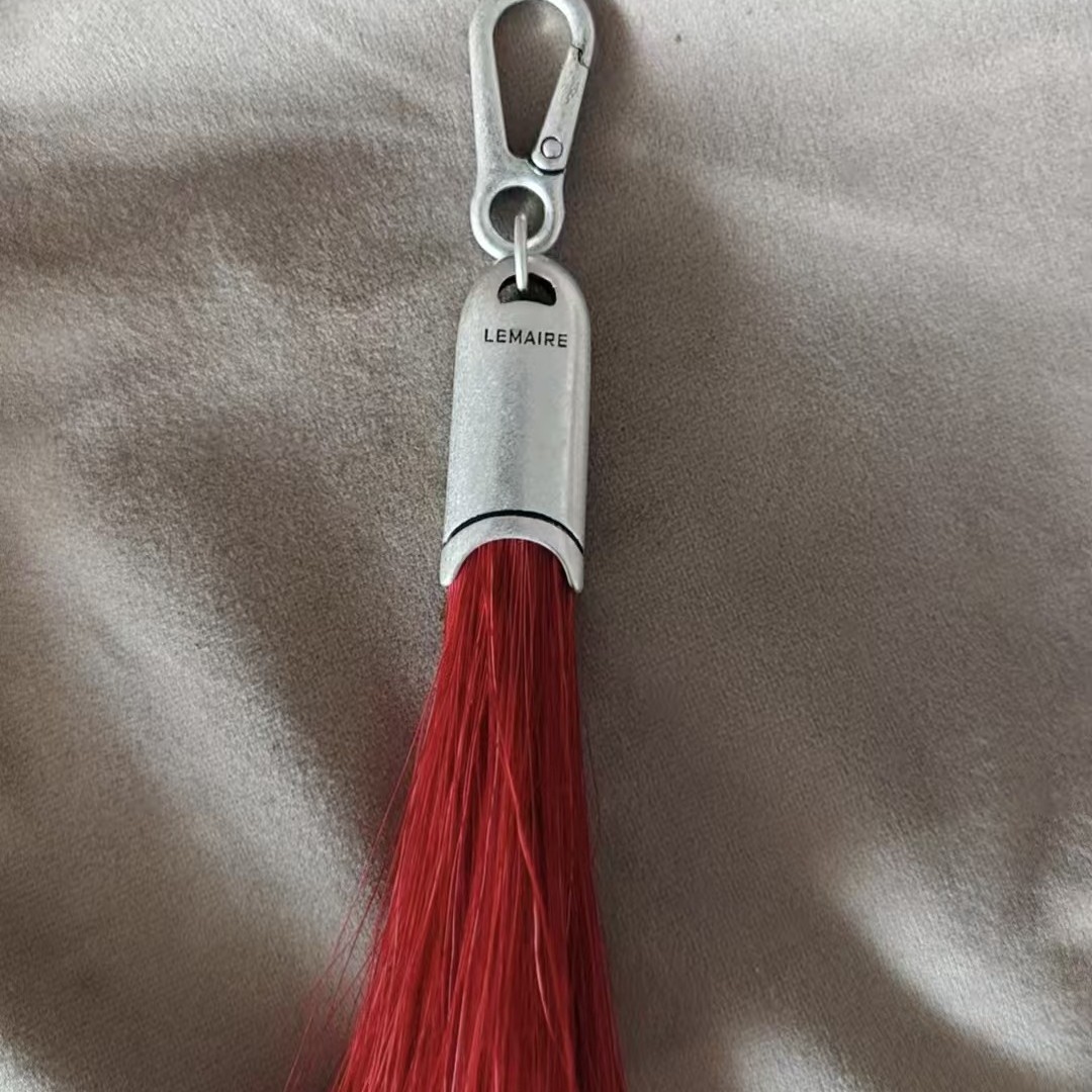 고대 은 + 붉은 말총 펜던트