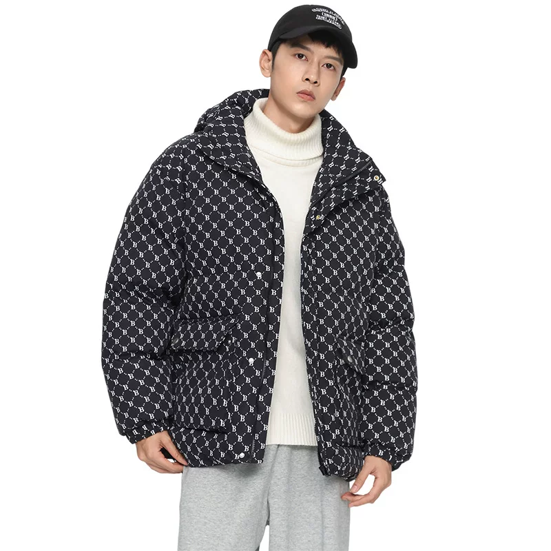 Winter warm hoody with down for beloved, down jacket, high-quality style