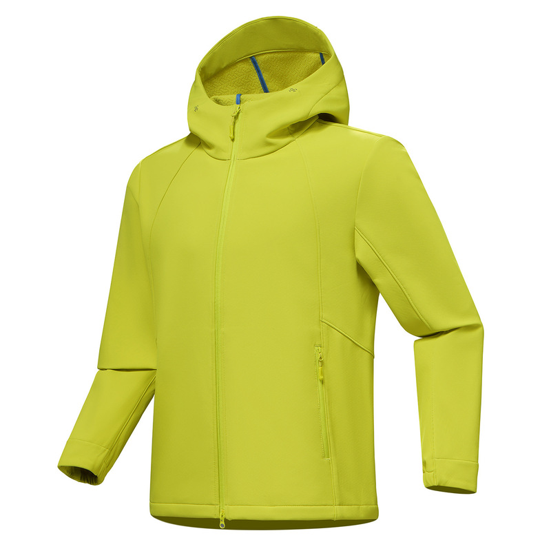 5388 fleece-lined softshell jacket for men and women, mountain-style windproof and warm outdoor team-building activity mountaineering jacket