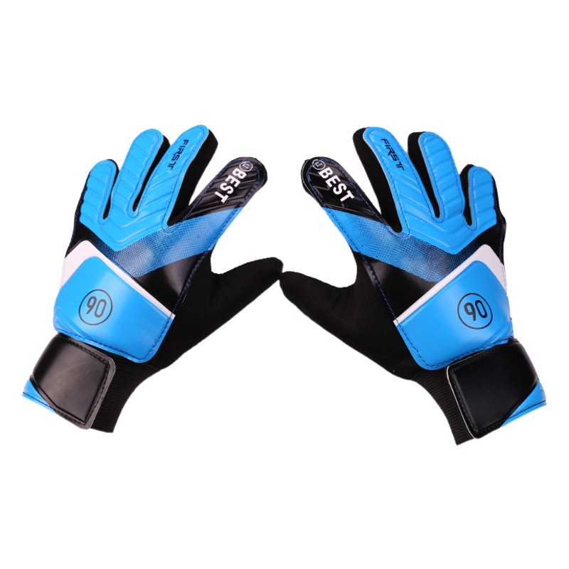 No. 5, No. 6, No. 7 Football Goalkeeper Gloves for Children, Outdoor Football Game Training, Non-Slip, Wear-Resistant Gloves, Protective