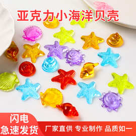 亚克力小贝壳海洋系列塑料透明配件批发装饰儿童玩具宝石塑料钻石
