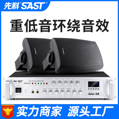 先科P6公共广播挂壁吸顶音响校园会议定压喇叭门店超市用壁挂音箱|ru