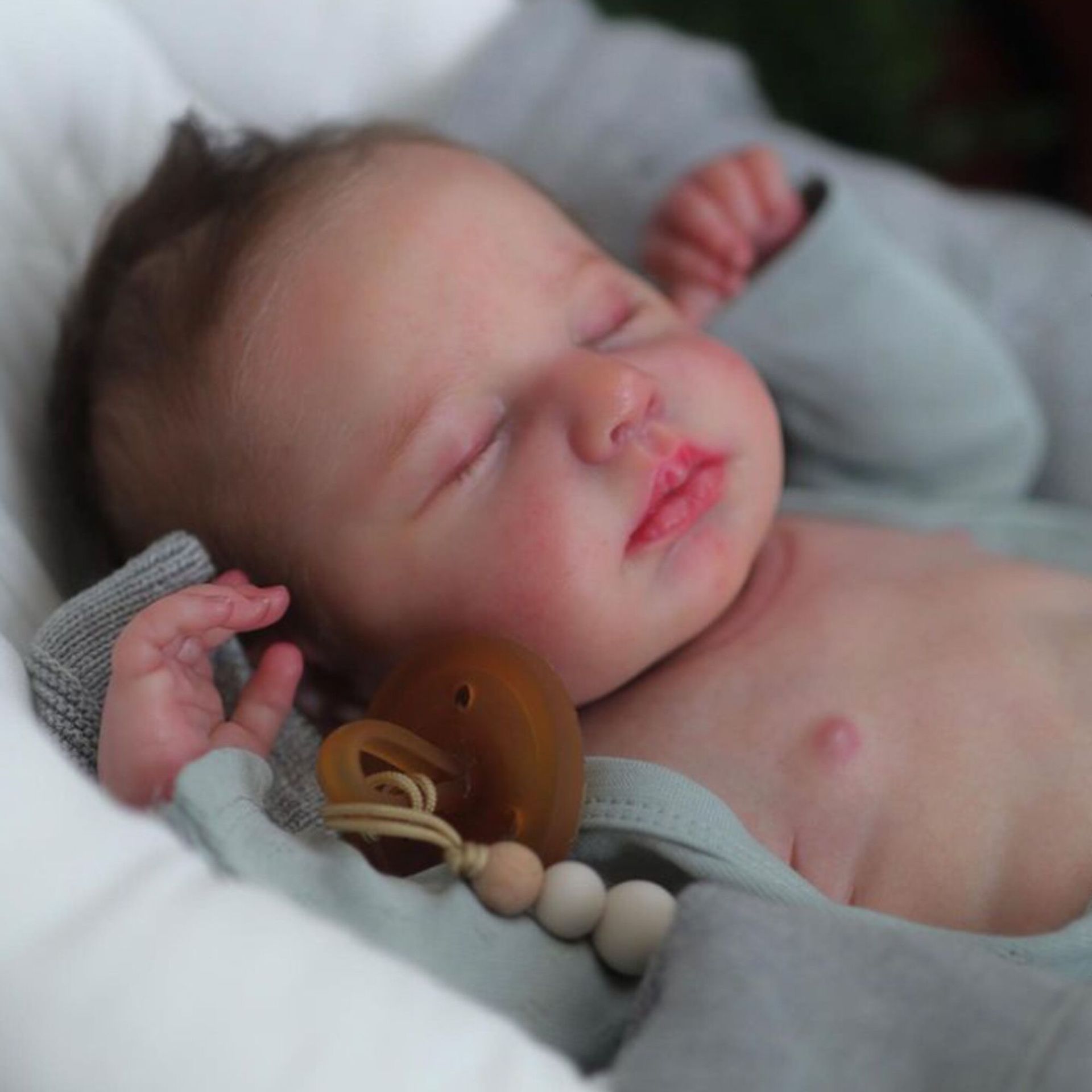 Muñeca Reborn Loulou de 19 Pulgadas, Realista, para Bebés, Suministro de Comercio Electrónico Transfronterizo de Amazon, Dropshipping