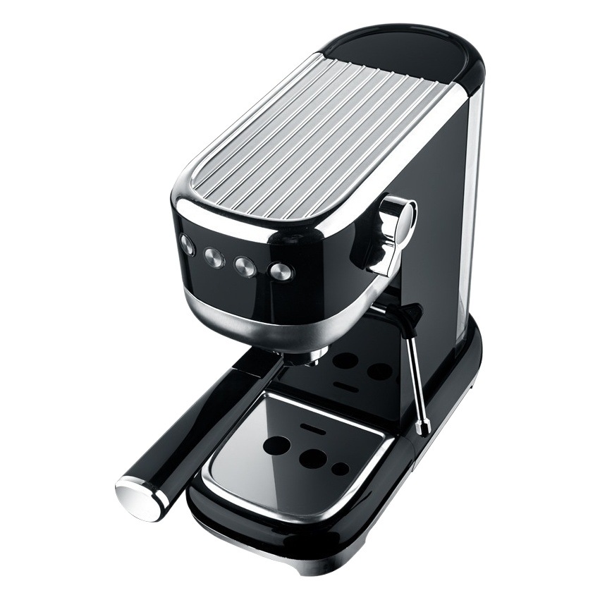 Cafetera italiana de 1350W, semiautomática, espumador de leche doméstico pequeño, transfronterizo, 20 bares, control de temperatura