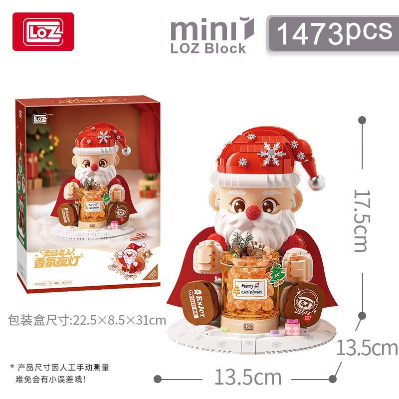 Juguetes para niños, bloques de construcción en línea, juguetes de Navidad, regalos, juguetes de Navidad, decoración, puzzle, ensamblaje