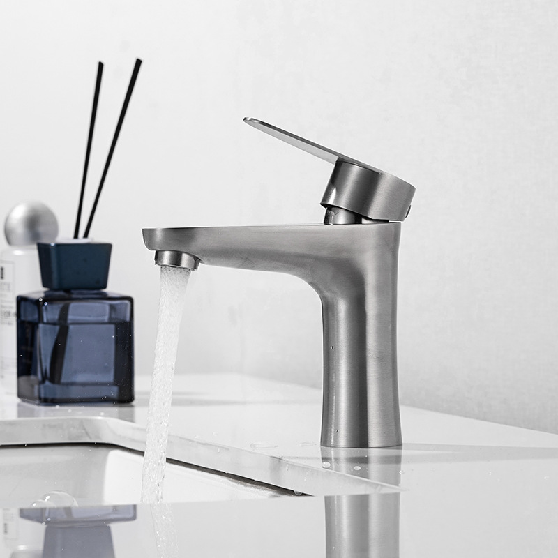 304 stainless steel basin hot and cold faucet wash basin wash basin elevated above table basin bathroom basin faucet