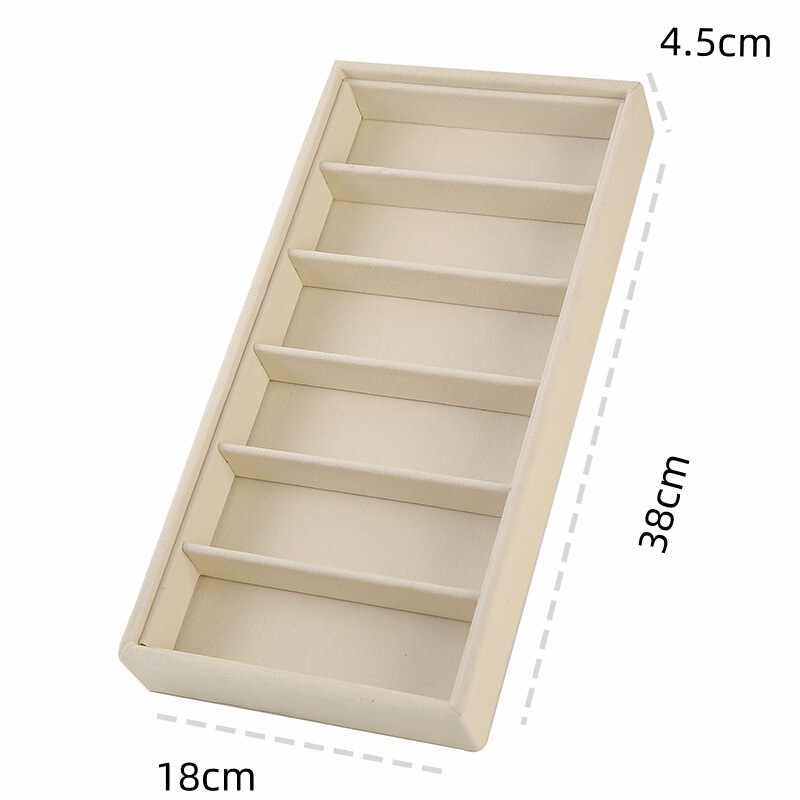 Cross-Border 6-Compartment Velvet Eyeglasses Storage Box, Sunglasses Display Tray, Eyeglasses Storage Box, Eyeglasses Display Stand Cross-Border 6-Compartment Velvet Eyeglasses Storage Box, Sunglasses Display Tray, Eyeglasses Storage Box, Eyeglasses Display Stand