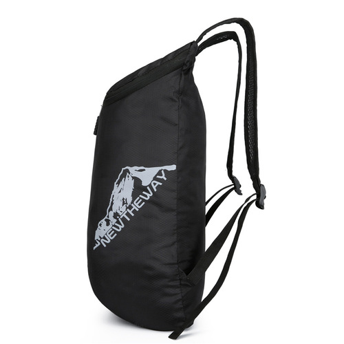 Outdoor folding bag, new storage skin backpack, travel bag, waterproof, men's and women's logo printed ultra-light sports bag