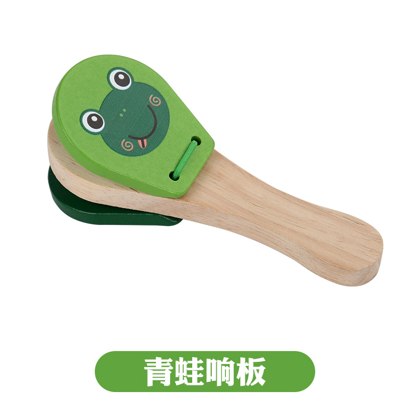 Bebé dibujos animados animal timbre de madera niño pequeño puzzle educación temprana Orf instrumento musical bebés educación temprana música