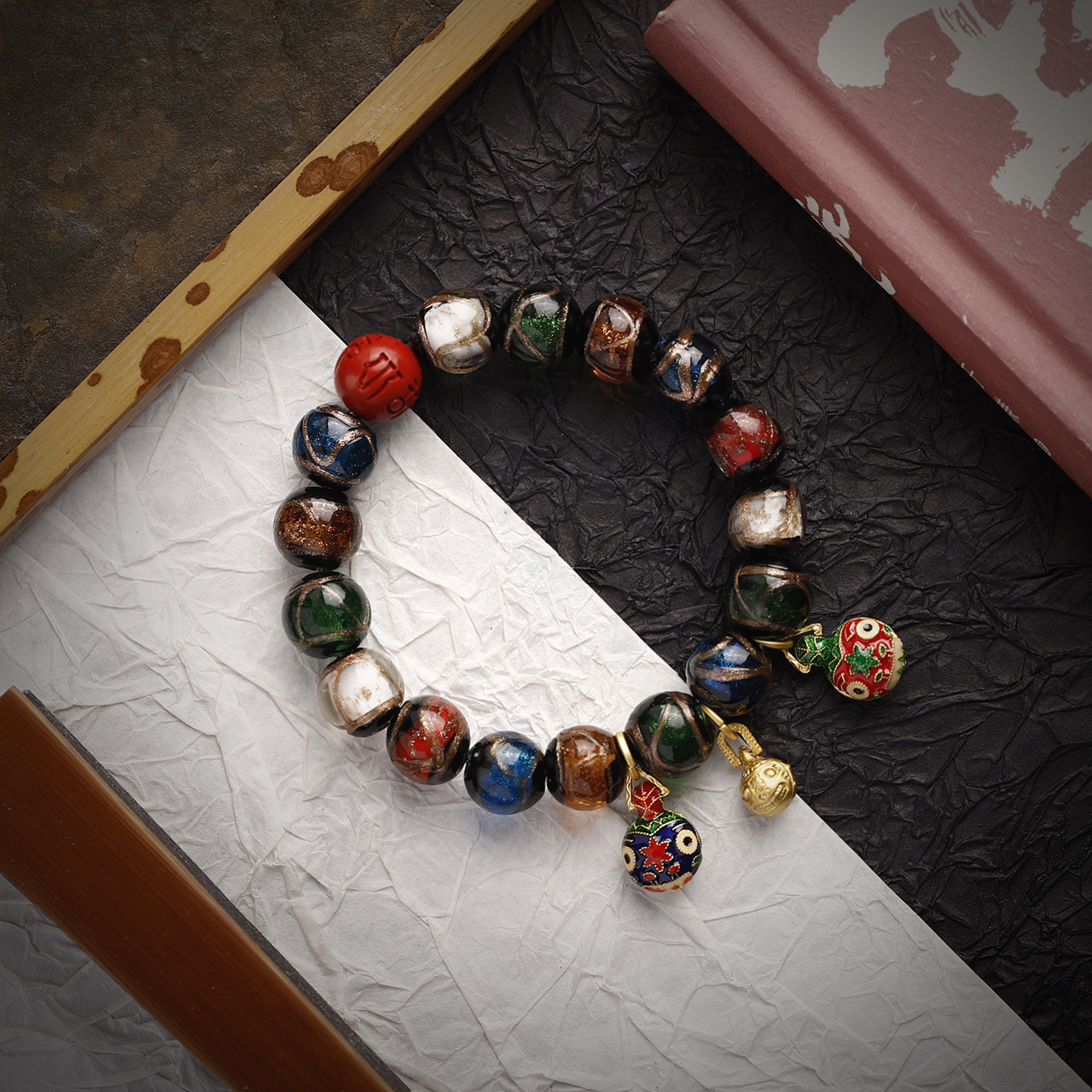 12mm Cinnabar-6 단어 잠언