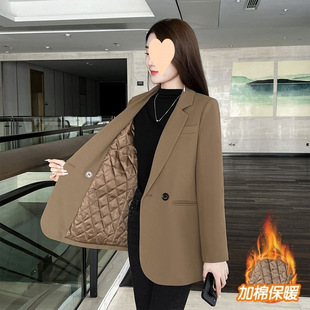 Blazer 2025 New Style Cotton Thickeneded Small Elegant Design High-End Suit Top