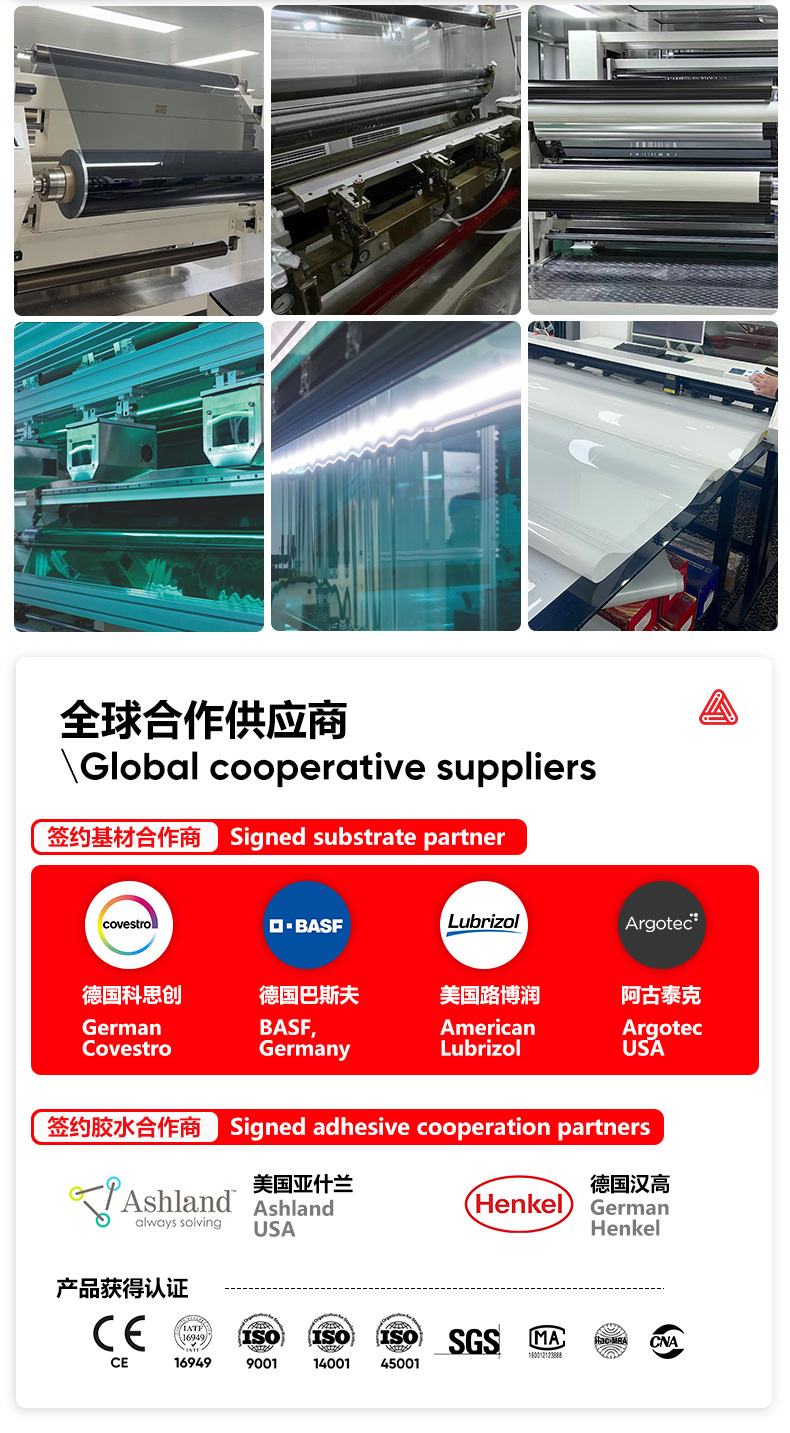 TPU silver-coated sunroof ice film PPF sunroof glass film heat-reflective insulation film panoramic sunroof protective film