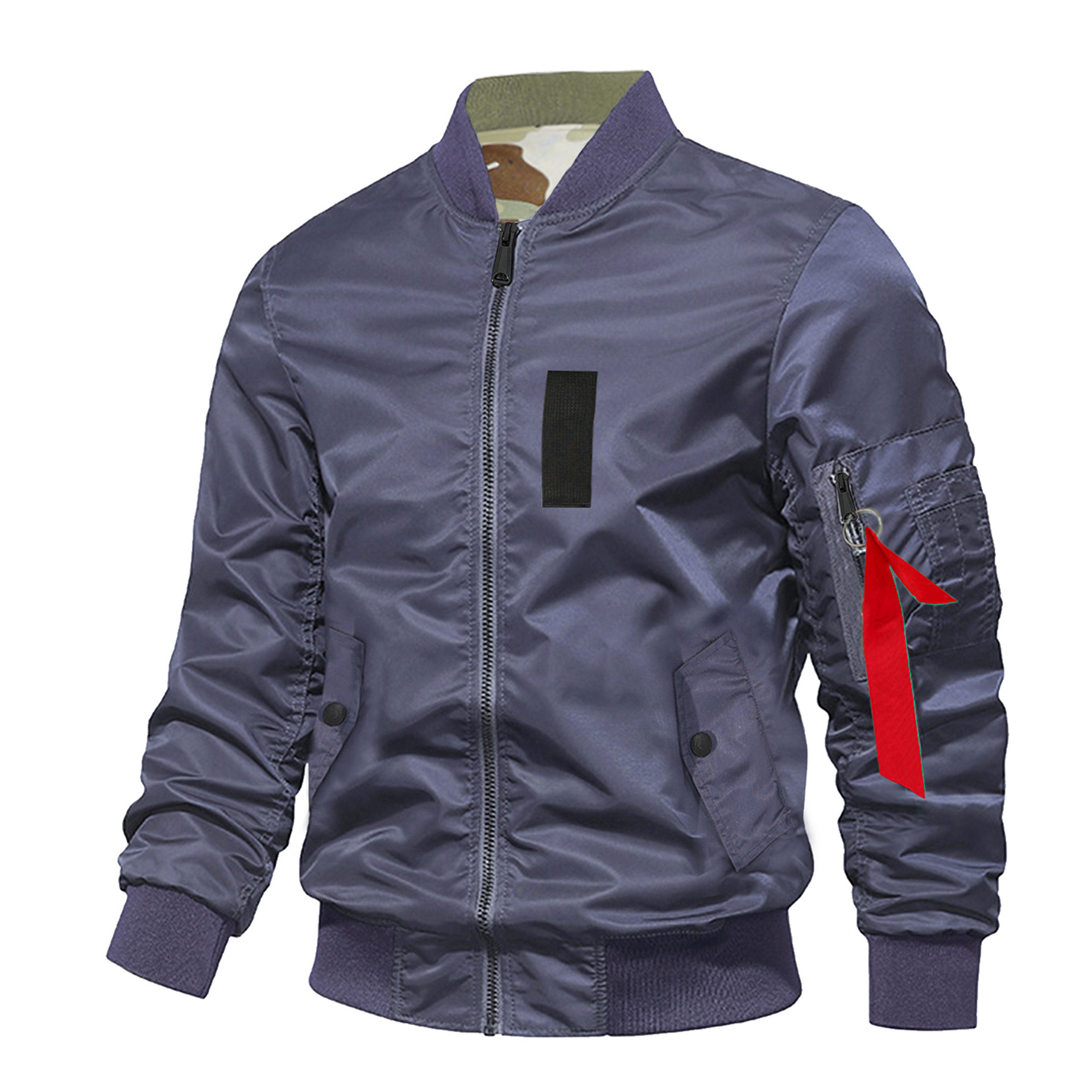 Doble cara gruesa chaqueta de vestir chaqueta de aviador de comercio exterior vintage marca de moda americana chaqueta de béisbol casual Amazon