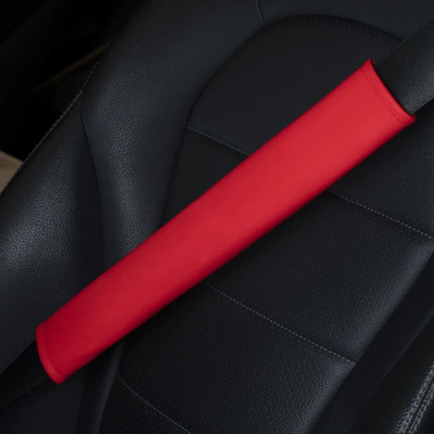 Seat belt shoulder pad | Shoulder Cover - unbranded-red-sports-socks-pair-6x38cm