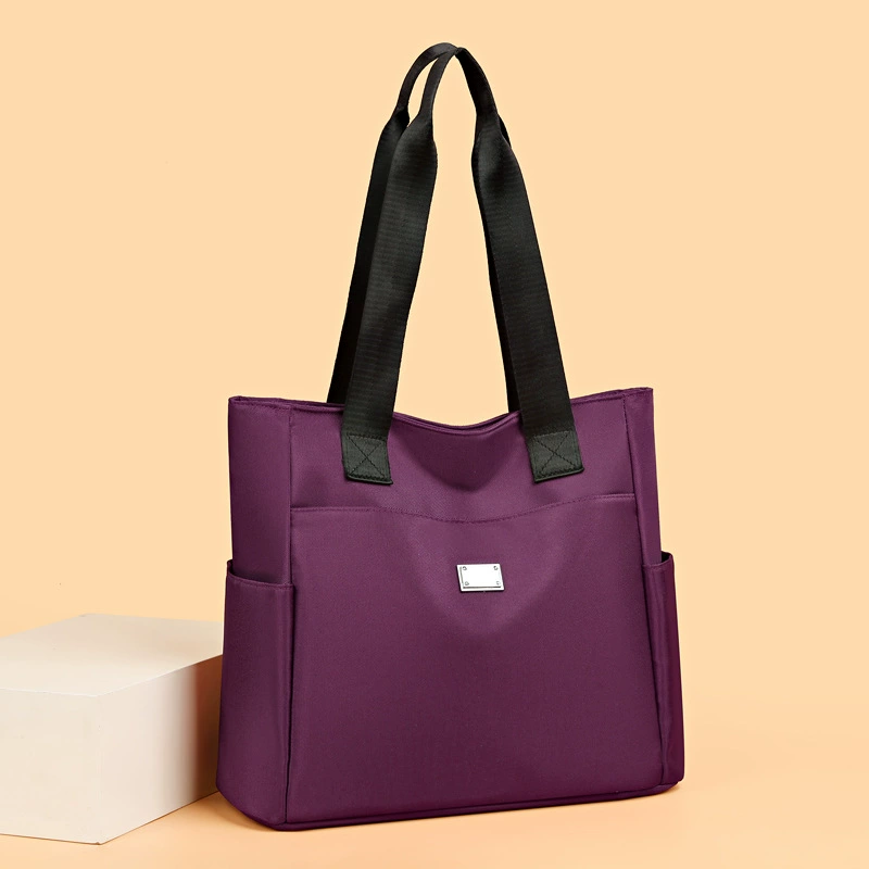 Весенняя новая пригородная Большая вместительная большая сумка женская модная Водонепроницаемая простая сумка через плечо Подарочная сумка Набор сумок для мумий