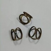 供应三环丝巾扣镀金丝巾扣圆环丝巾扣三角夹扣手链扣花纹光面绳夹