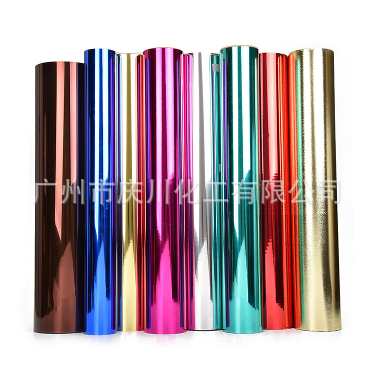 2021年新款防火硬质高亮光PVC真空镀铝膜 电镀膜过欧盟REACH检测