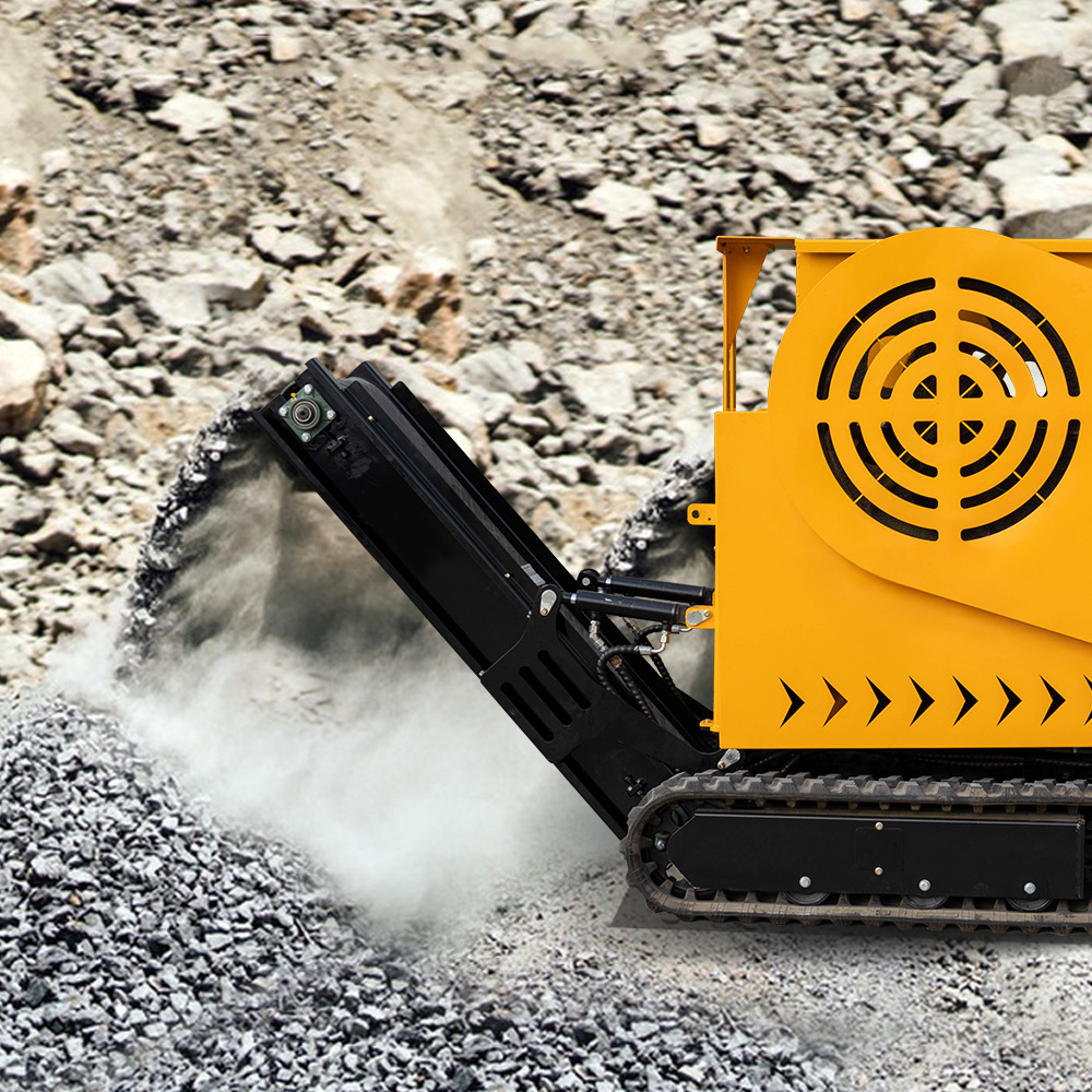 自走款鄂式移动破碎机 混凝土砖鹅卵石破碎机 建筑垃圾破碎机