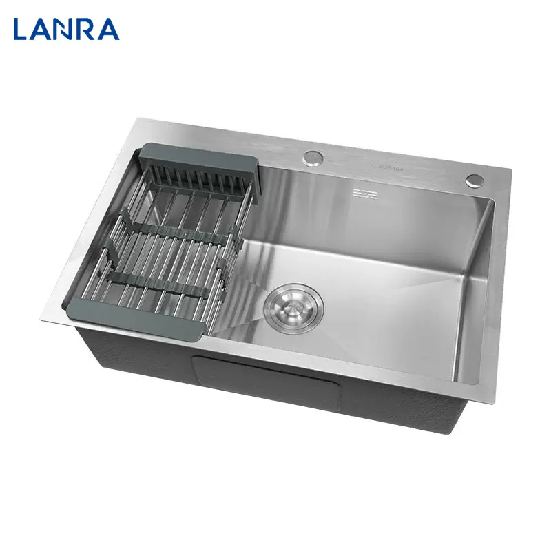 厂家6845不锈钢水槽单槽304厨房台上台下洗菜盆洗碗盆水槽单槽