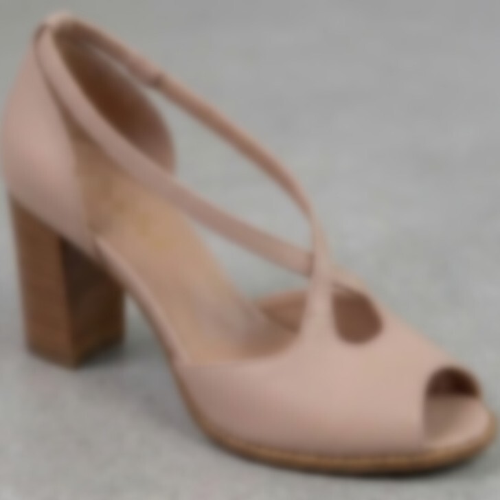 Women's Yellow Low-Cut High-Heeled Shoes with Unique Cross-Tie Design, Thong-Style Shoes, Granny Shoes, Small Leather Shoes, Mary Jane Shoes