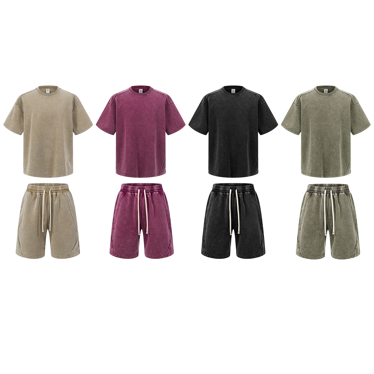 Hot summer American fashion delgado casual versátil pantalones cortos de manga corta set de camiseta de hombre