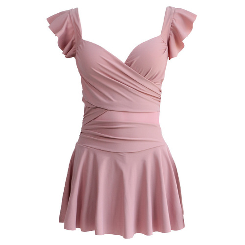 2024 New Women's One-piece Swimsuit, Full Coverage, Slimming Hot Spring Suit, Sexy Internet Celebrity Style, Summer Swimwear Wholesale